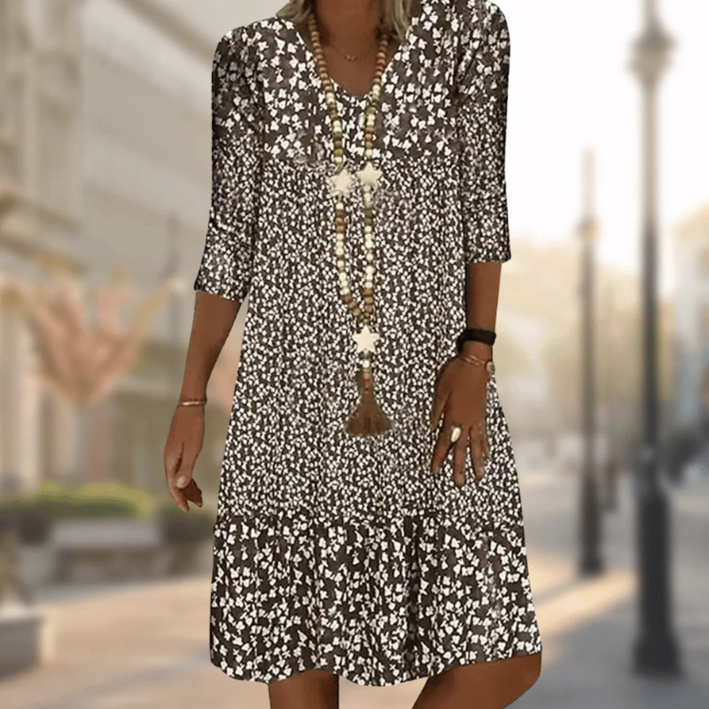 Robe d'été courte fluide et décontractée pour femme, idéale pour les journées chaudes d'été         