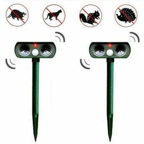 Répulsif Antiparasitaire Pour Animaux Nuisibles à Énergie Solaire Infrarouge (1 répulsif)