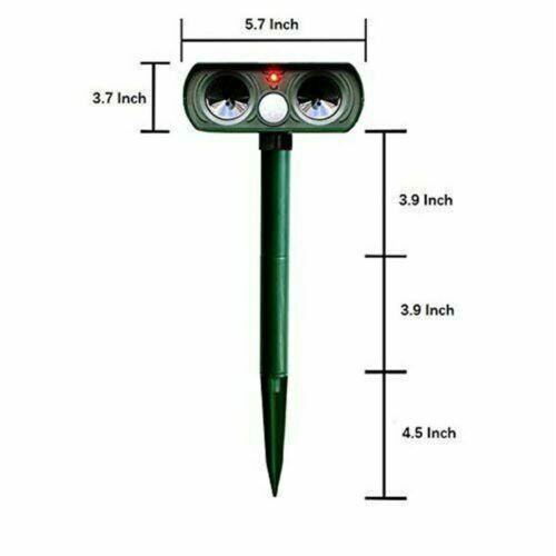 Répulsif Antiparasitaire Pour Animaux Nuisibles à Énergie Solaire Infrarouge (1 répulsif)