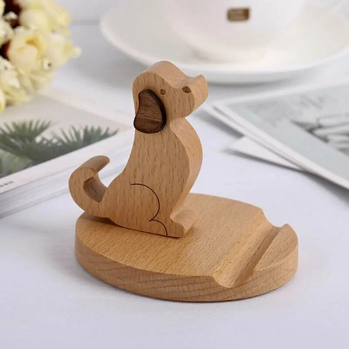 Support de Téléphone en Bois Fait Main