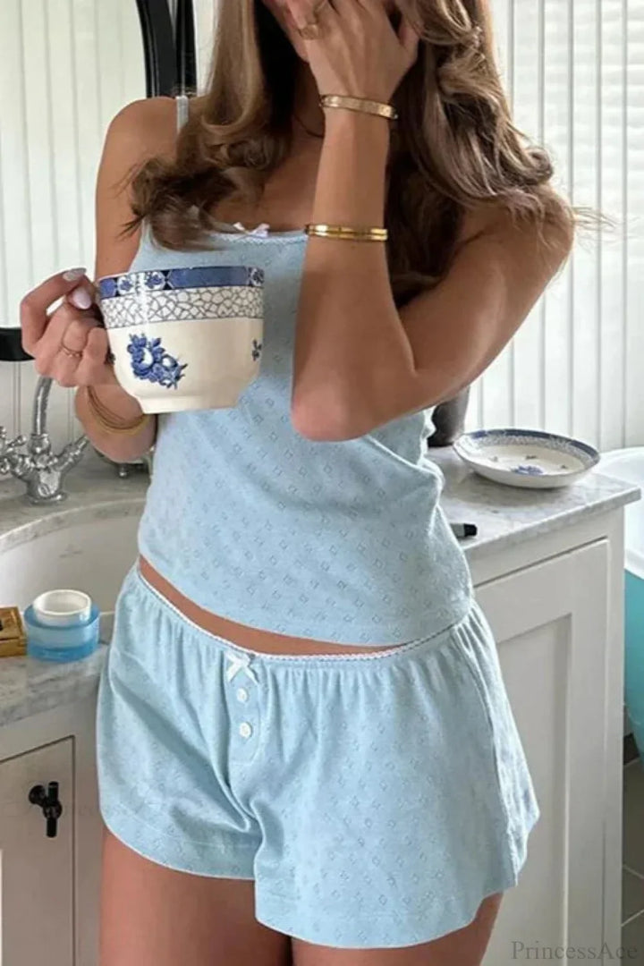 Ensemble lounge sans manches pour femme