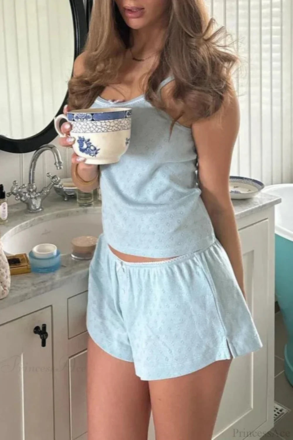 Ensemble lounge sans manches pour femme