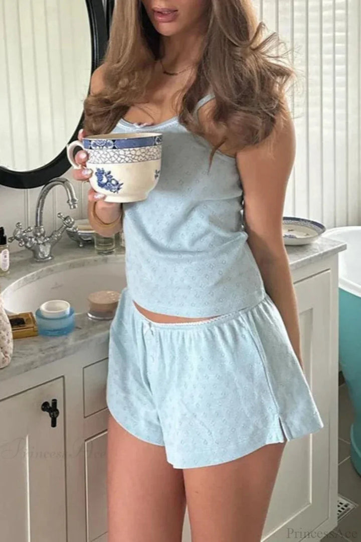 Ensemble lounge sans manches pour femme