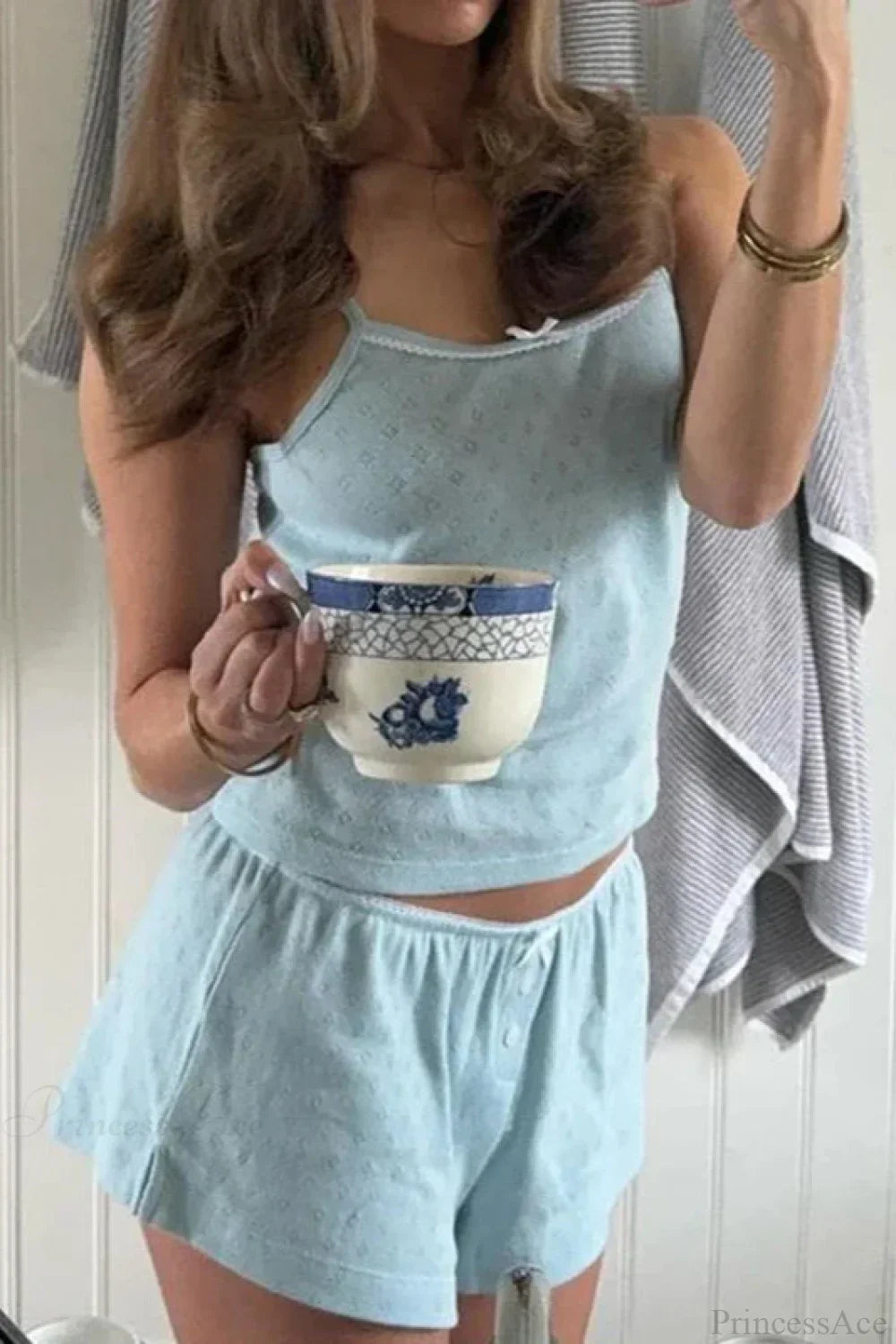 Ensemble lounge sans manches pour femme