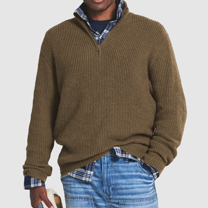LEONARDO™ ZIP-NECK SWEATER
