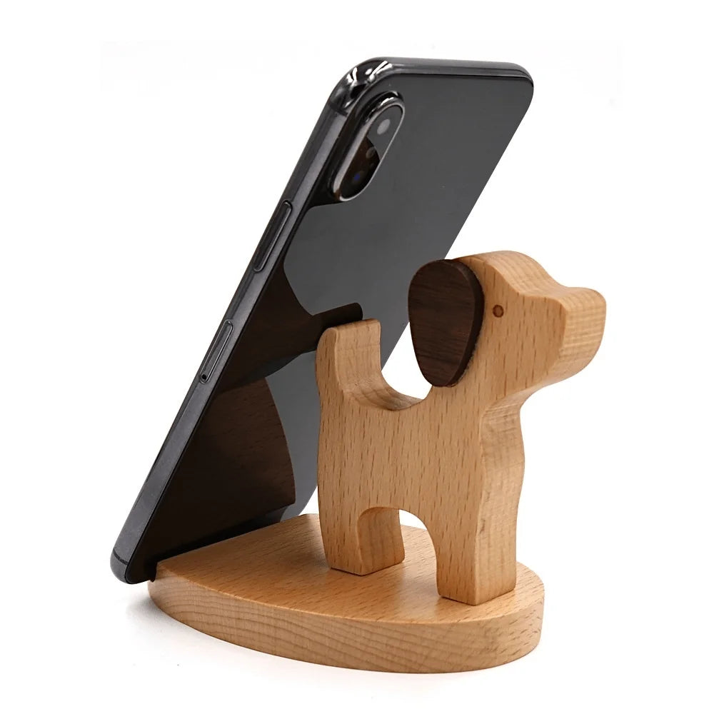 Support de Téléphone en Bois Fait Main