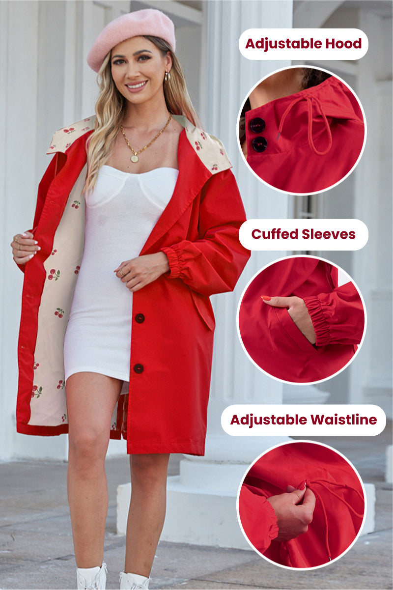Coupe-Vent Oversize Tendance Pour Femme | Imperméable