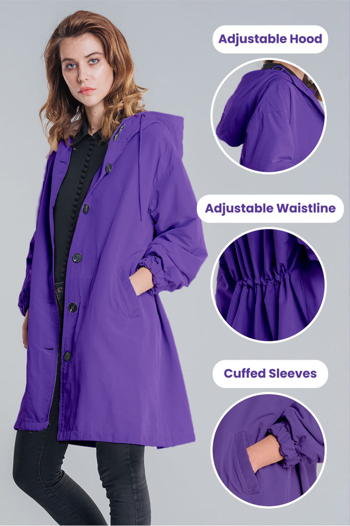 Coupe-Vent Oversize Tendance Pour Femme | Imperméable