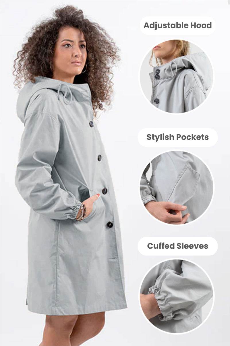 Coupe-Vent Oversize Tendance Pour Femme | Imperméable