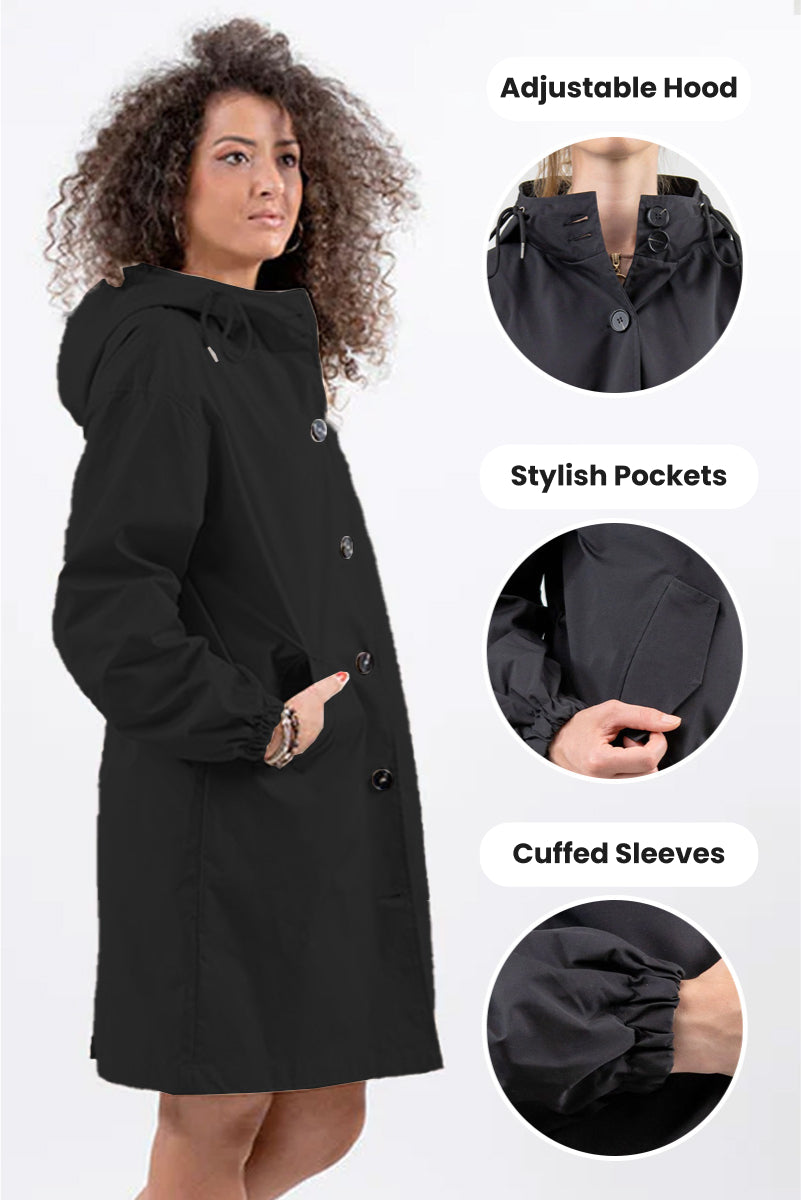 Coupe-Vent Oversize Tendance Pour Femme | Imperméable