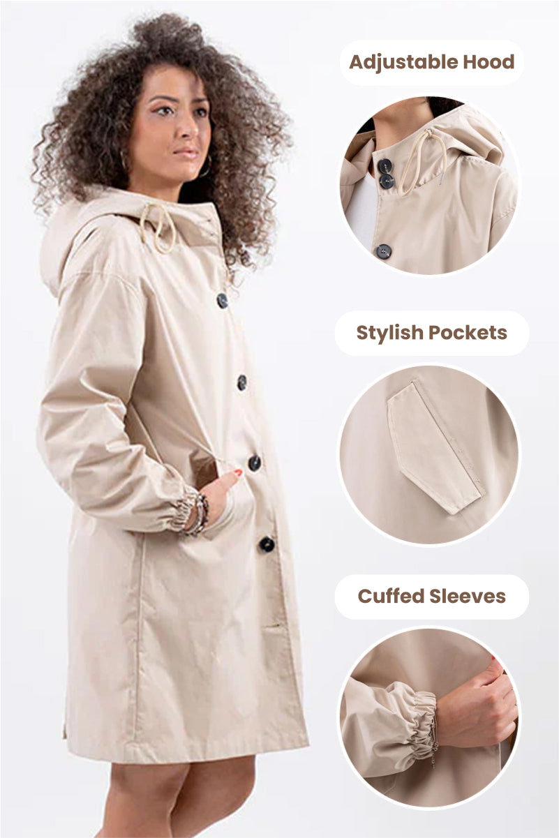 Coupe-Vent Oversize Tendance Pour Femme | Imperméable