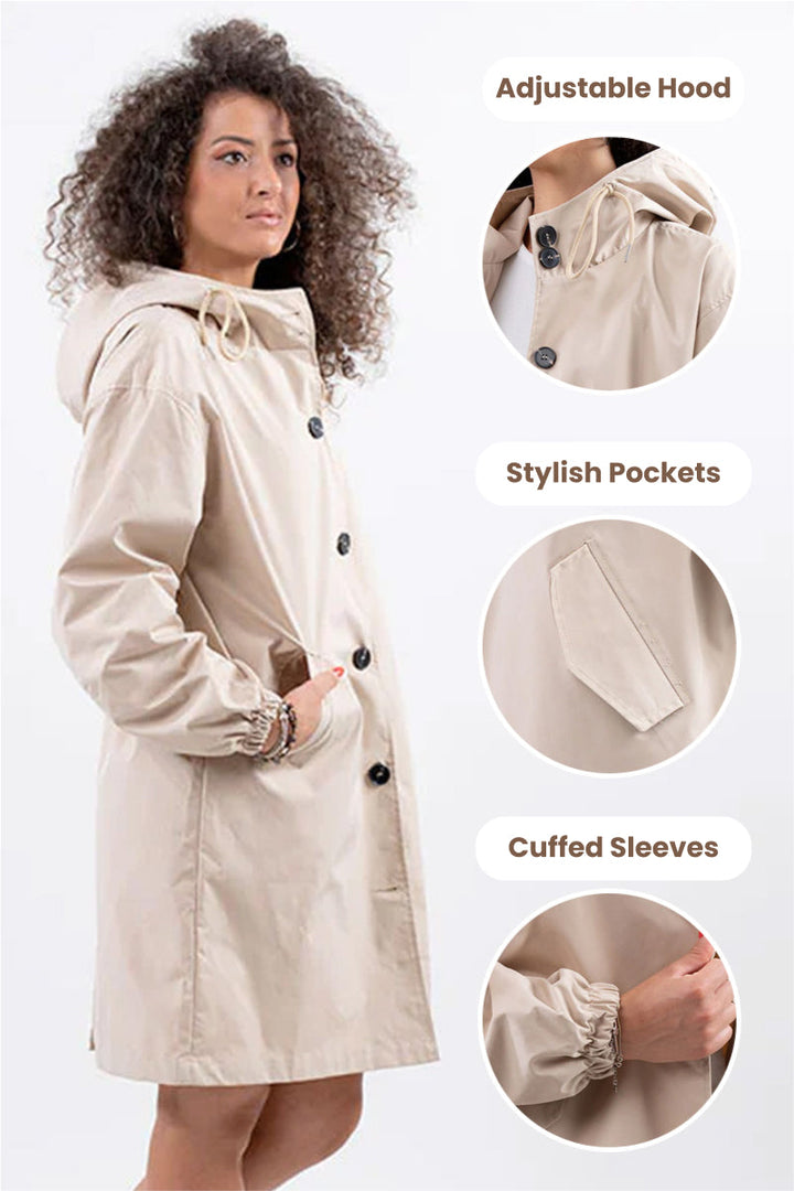 Coupe-Vent Oversize Tendance Pour Femme | Imperméable