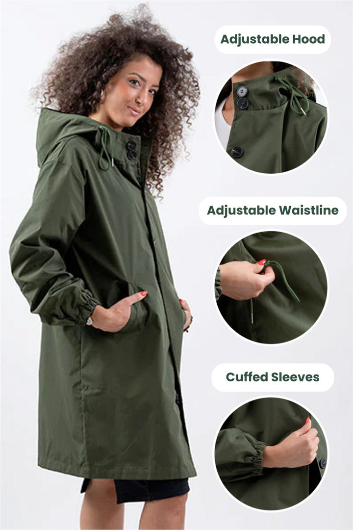Coupe-Vent Oversize Tendance Pour Femme | Imperméable