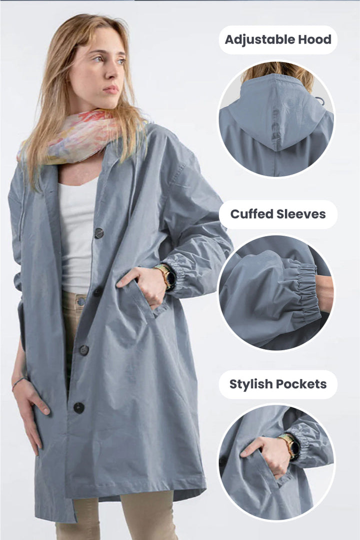 Coupe-Vent Oversize Tendance Pour Femme | Imperméable