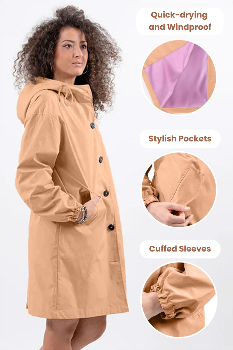 Coupe-Vent Oversize Tendance Pour Femme | Imperméable