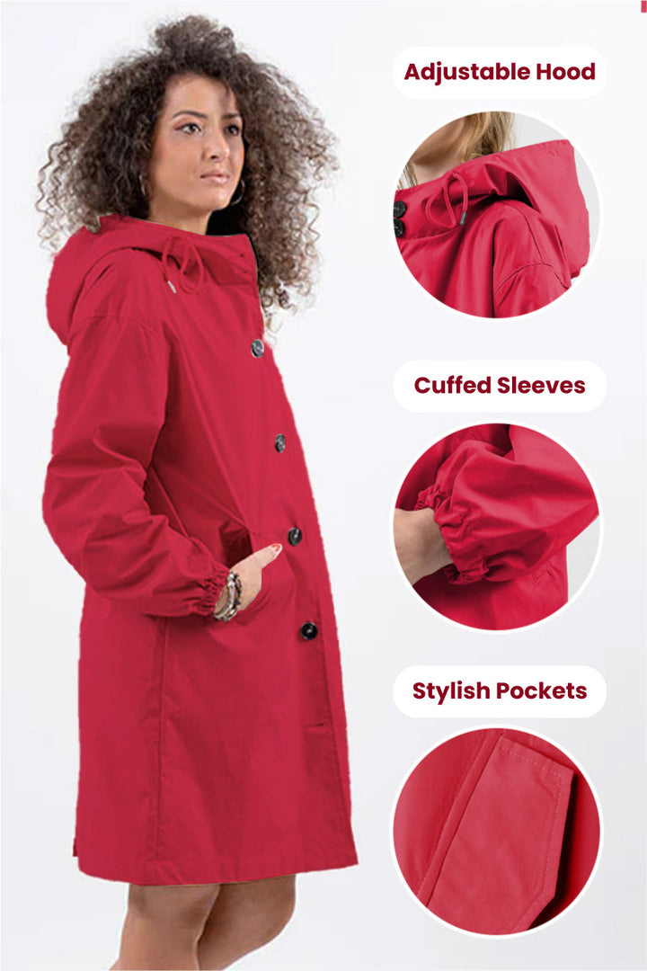 Coupe-Vent Oversize Tendance Pour Femme | Imperméable