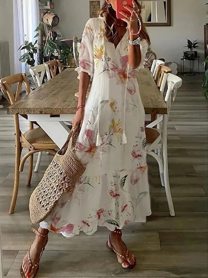 Robe D’Été Bohème Fluide Pour Femmes | Maxi
