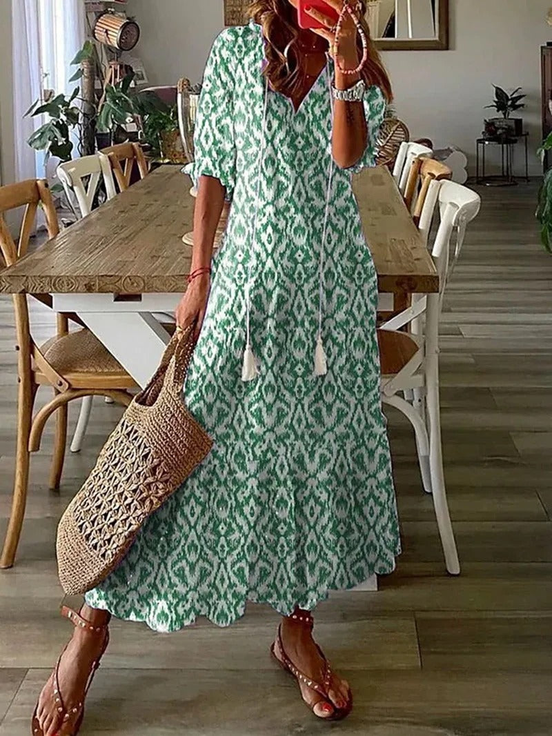 Robe D’Été Bohème Fluide Pour Femmes | Maxi