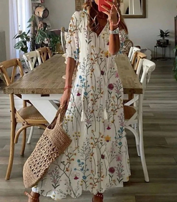 Robe D’Été Bohème Fluide Pour Femmes | Maxi