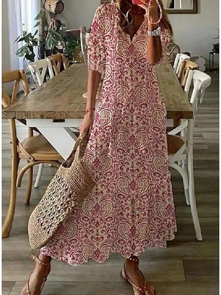 Robe D’Été Bohème Fluide Pour Femmes | Maxi