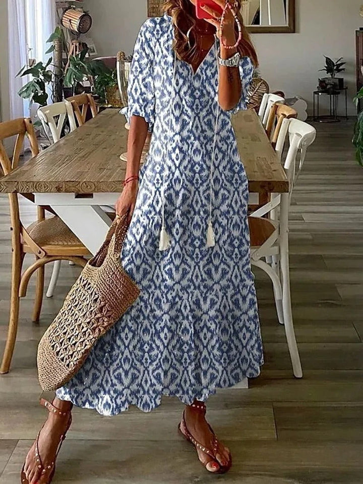 Robe D’Été Bohème Fluide Pour Femmes | Maxi