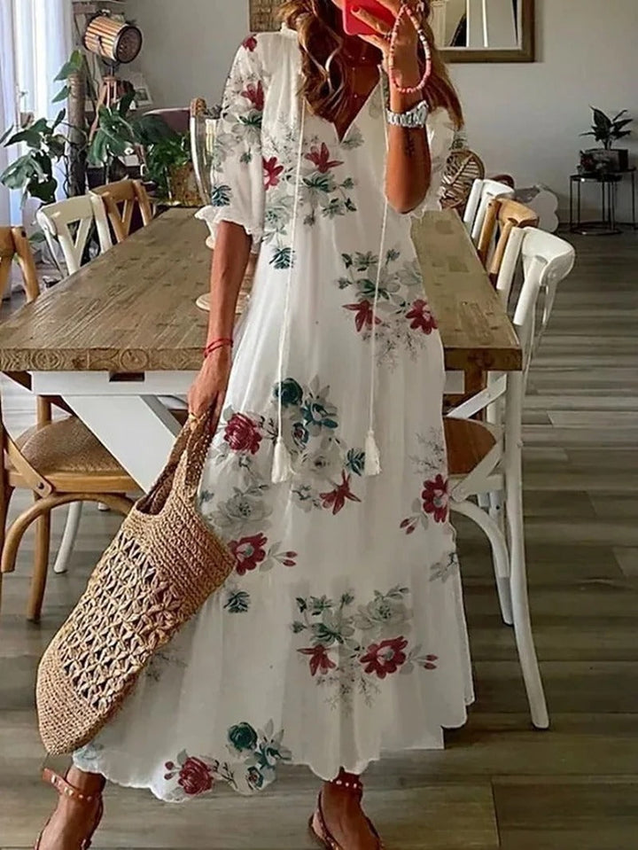 Robe D’Été Bohème Fluide Pour Femmes | Maxi