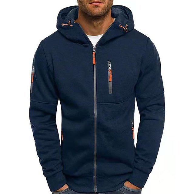 Sweat À Capuche Zippé pour hommes | Sportif Confortable