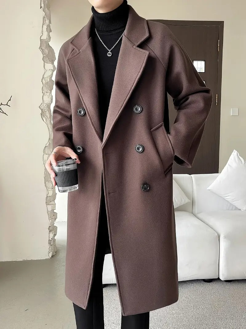 Trench Homme Structuré Élégant | Coupe Longue
