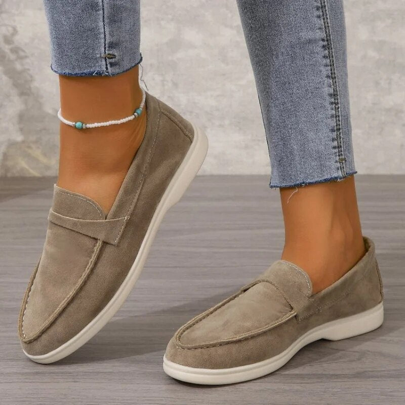 Mocassins en daim pour femme | Confort et élégance